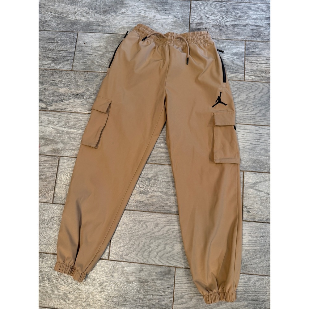 Jordan Cargo Joggers Large 12 - 13 Yrs Tan Jumpman Utility Pants Girls Skater